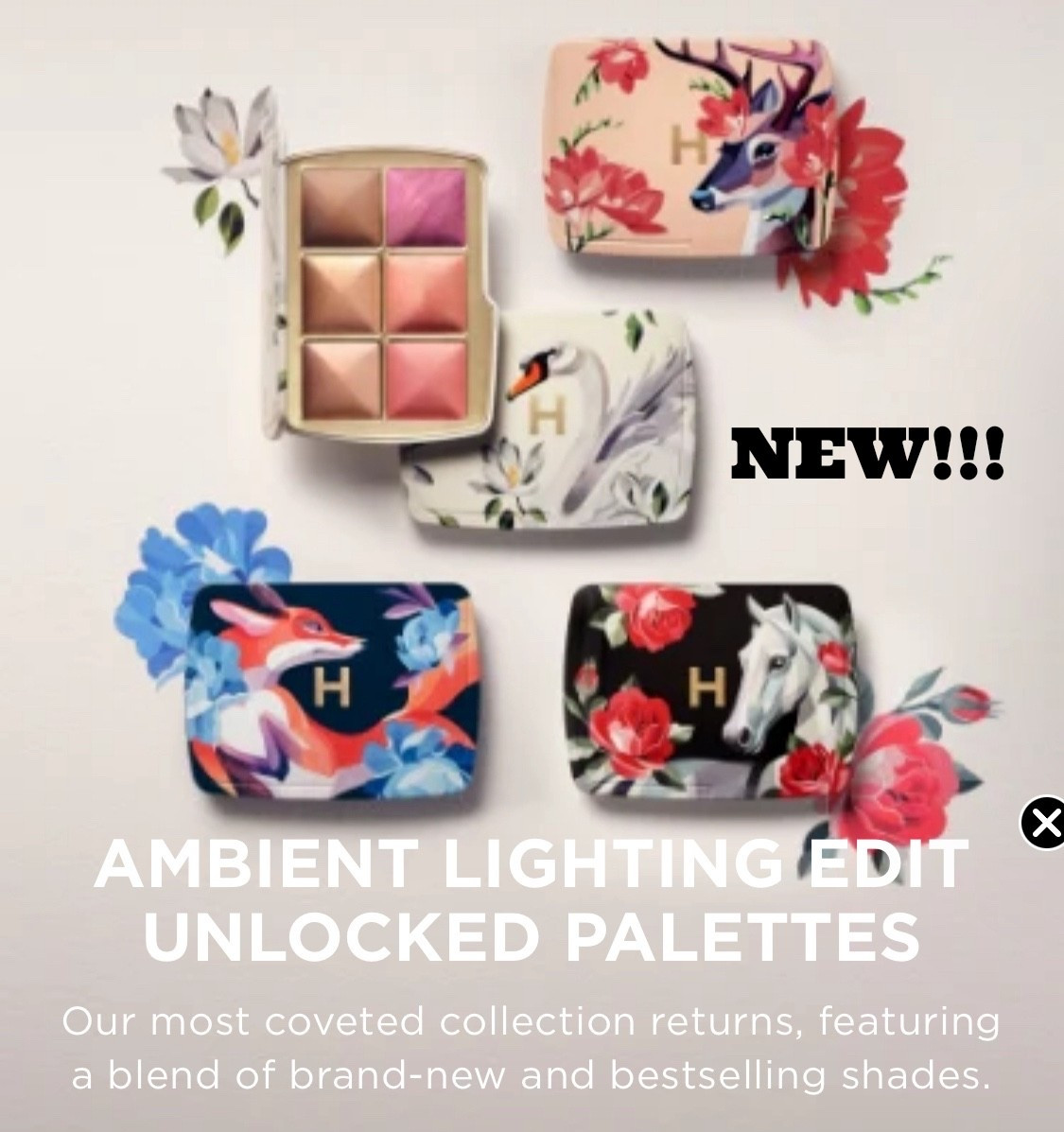 Hourglass Ambient Palettes, including the horse. Can buy as is, or create your own palette. Only on the Hourglass site, now accessible to everyone!!! They are limited. 

#LTKSeasonal #LTKBeauty