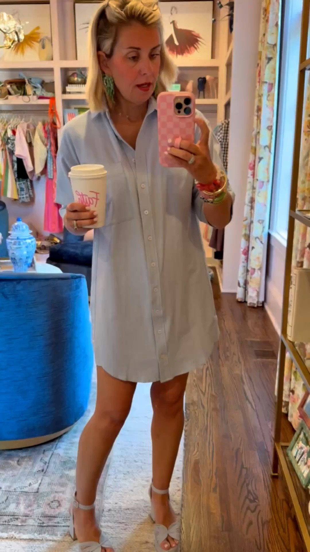 Tired eyes brought to you by the most fabulous dress from Anthro! You know…..our closet favorite shirt the Mabel is in a dress now. I’m in XS and 8 heel. 


 *Use my code Catherine20 on A+B
 *Use code my Mixandmatchmadness on Loopy

#LTKootd #LTKOver40 #LTKmomlife