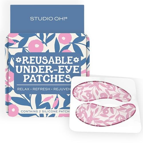 Studio Oh! Reusable Under-Eye Patches, Puffy Eyes Treatment and Under Eye Masks Skincare, 100% Silicone Eye Patches, Pairs with Favorite Serums or Creams, Blushing Dahlias | Amazon (US)