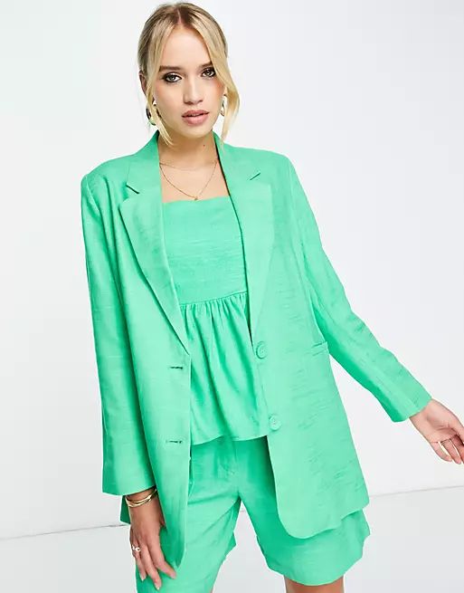 Y.A.S tailored blazer in green - part of a set | ASOS | ASOS (Global)