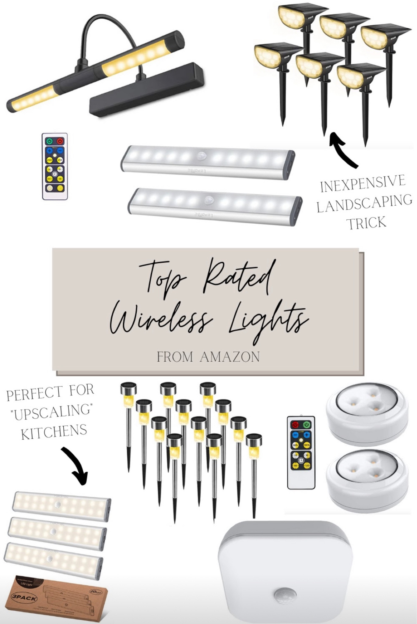#KitchenLighting #UndercabinetLights #BluetoothLights #PeelAndStickLights #SolarLights #RemoteControlLighting #LightingStrip #AmazonHome #AmazonFinds #CabinetLights #SensorLights #OutdoorLights #DrivewayLights

#LTKhome #LTKstyletip #LTKSeasonal