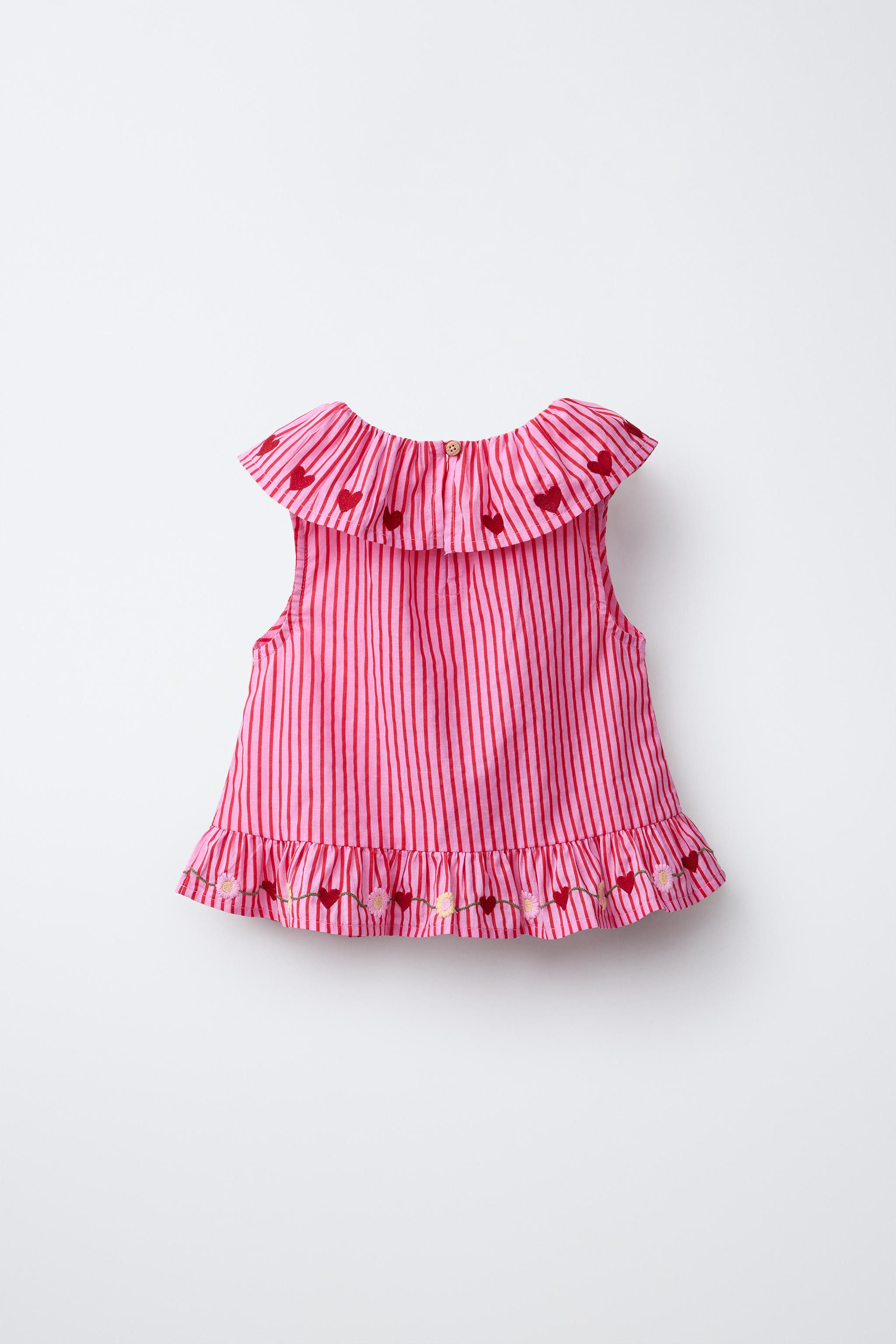 EMBROIDERED STRIPED TOP SISSEL EDELBO X ZARA KIDS | Zara US