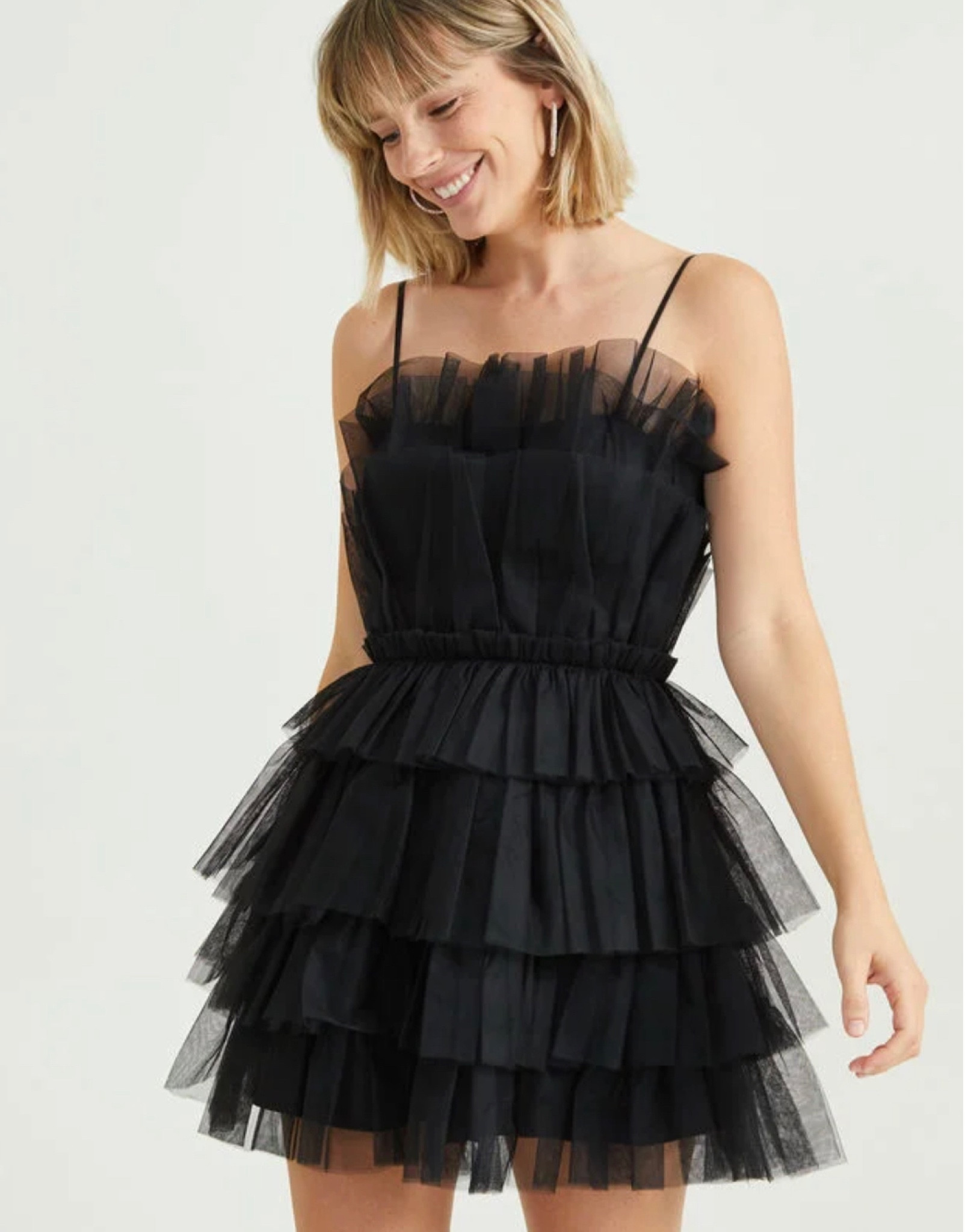 Top seller Gigi dress. 
This black chiffon ruffle Gigi dress is fun and flirty. Perfect for Prom, Home Coming, HS Dance, and Holidays festive parties 

#LTKSeasonal #LTKHoliday #LTKunder100