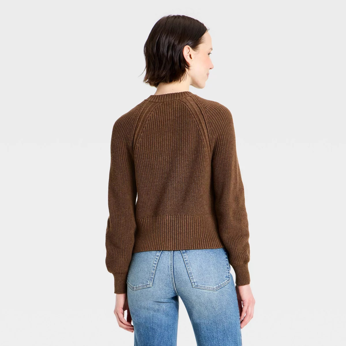Women's Iconic Cotton Cardigan - Universal Thread\u2122 Brown XS | Target