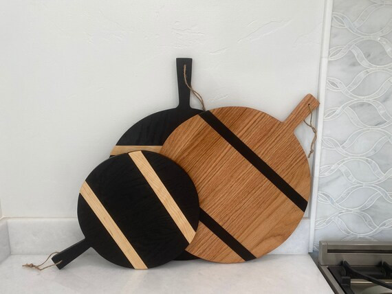 Handmade Exotic Wood Round Charcuterie and Cheese Board | Etsy | Etsy (US)