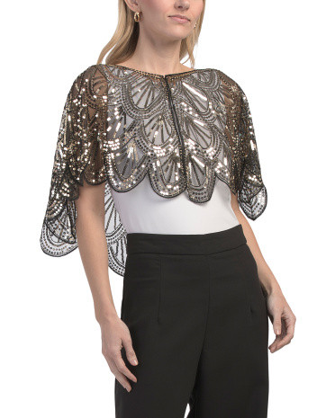 Evening Capelet For Women, Polyester | TJ Maxx