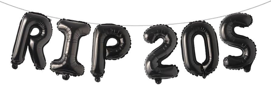 RIP Twenties Party Balloons 30th Birthday Party Decorations Death to My Twenties Birthday Party S... | Amazon (US)