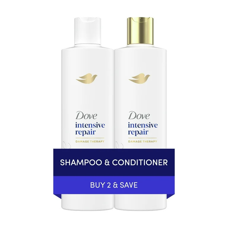Dove Intensive Repair Shampoo & Conditioner Set, 12 fl oz 2 count | Walmart (US)