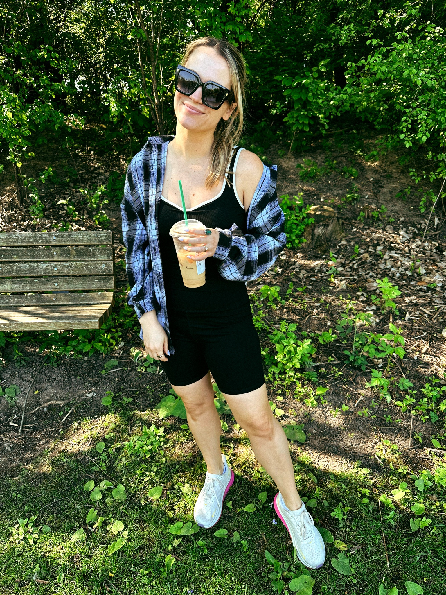 Absolutely obsessed with these running shoes! The most comfortable pair of shoes I’ve ever owned! Bike shorts, sunglasses and workout top are all amazon fashion finds!

#LTKfit #LTKshoecrush #LTKsalealert