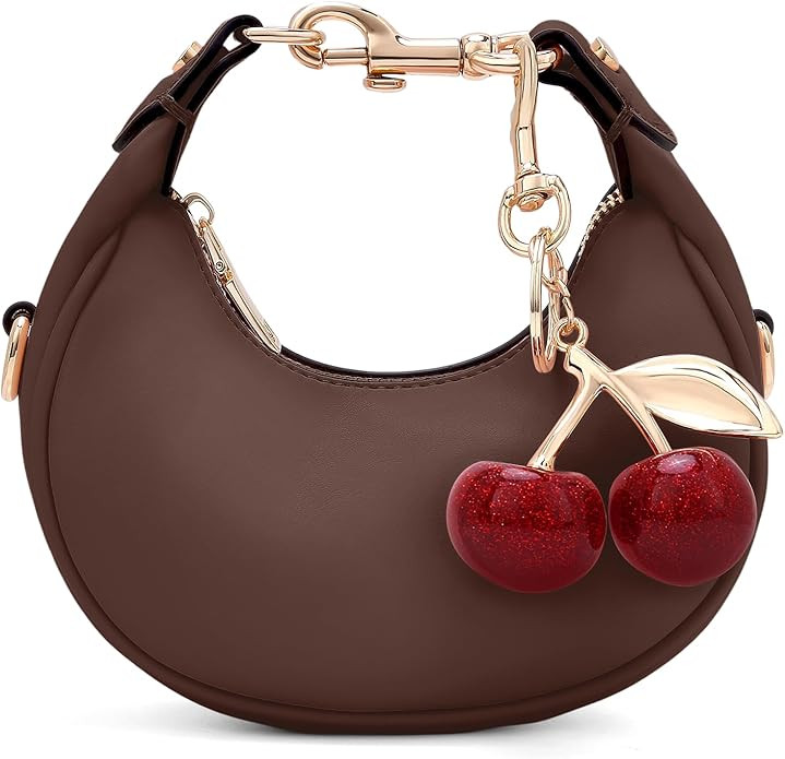 JQWSVE Small Top Handle Bags for Women Mini Purses Cute Ladies Handbags Crescent Mini Crossbody B... | Amazon (US)