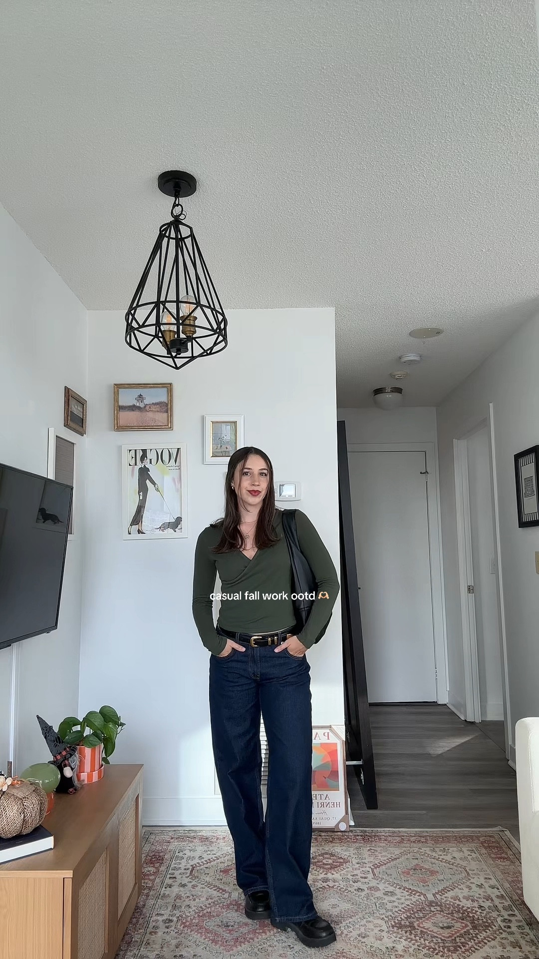 Fall ootd | top size XS, jeans size XS