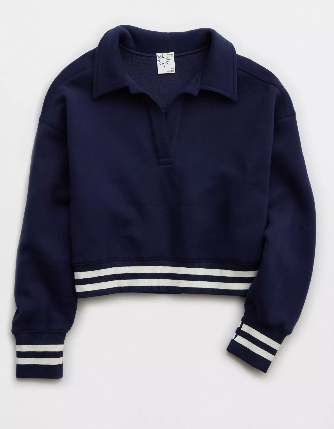 OFFLINE By Aerie Cloud Fleece Polo Sweatshirt | American Eagle Outfitters (US & CA)