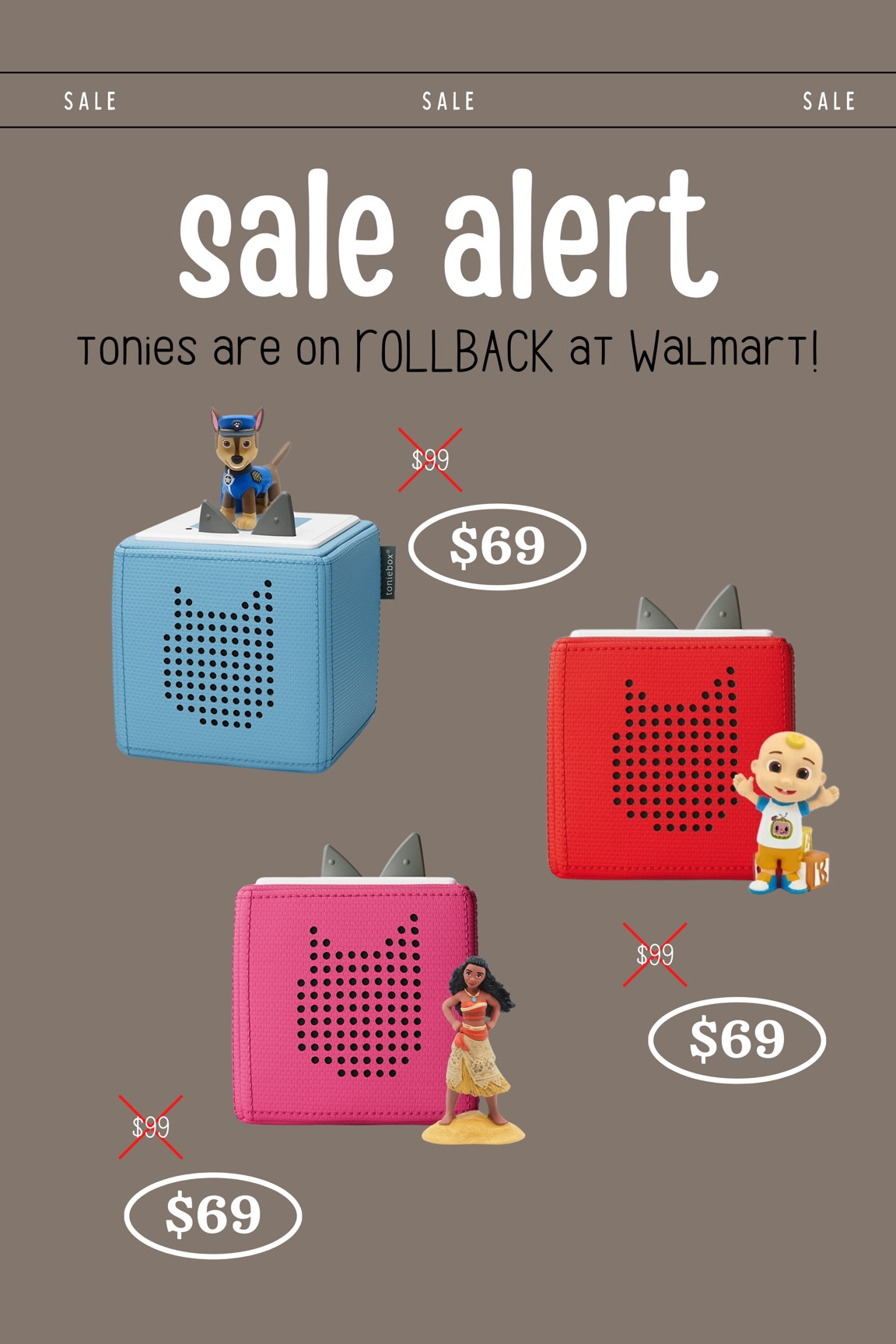 These tonies starter sets are on rollback at Walmart right now! This is by far my top recommendation for a toddler gift this holiday season. Both of my boys love these and it’s such a great alternative to screen time. I also love that buying new figurines makes for an easy gift idea for family for years to come! 

#toddlergiftideas #giftguide #salealert #rollback #kidsgifts #toniesbox

#LTKKids #LTKGiftGuide #LTKSaleAlert