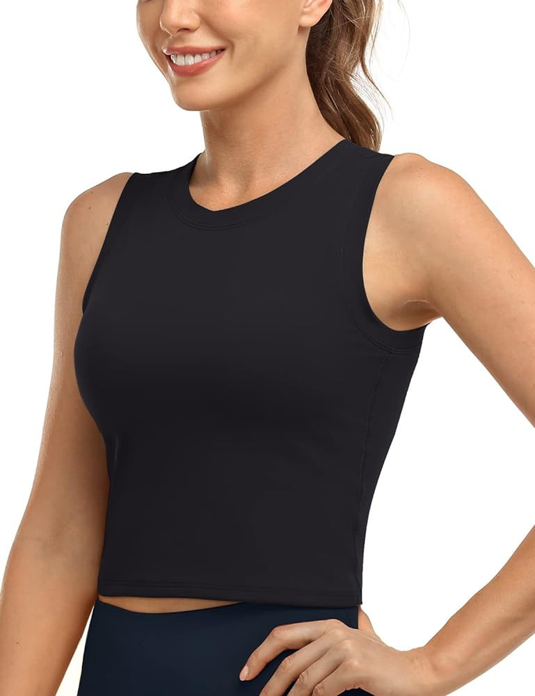 HeyNuts Wherever Crop Top Workout Tank Tops No Padding | Amazon (US)
