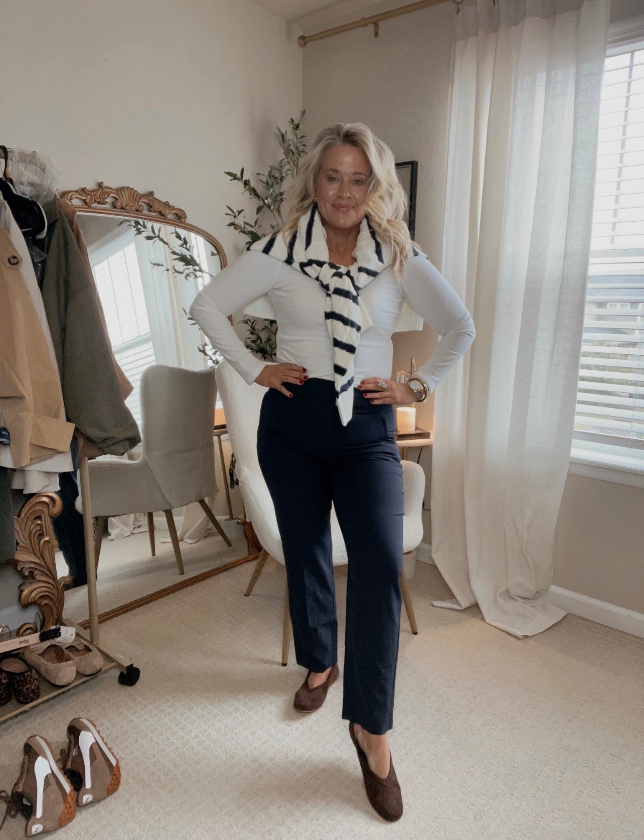 Save 30% on my favorite pants!

 ✨Tap the bell, save and ❤️ for over 40 fashion, midlife style, midsize fashion and luxury looks for less. 

⬇️Sizing information:
10 (size down if in between sizes.)

These pants shaved off two sizes…
And I didn’t step foot in a gym or change a single thing about my body. 👖🔥

At 47, finding pants that actually flatter a midsize, midlife belly?
Feels impossible — until now.

✨ High-rise
✨ Soft but structured
✨ Belly-friendly (not belly-fighting!)
✨ And yes — they’re 30% off right now.

I styled all 4 colors:
🖤 Black — classic + chic
🩶 Grey — soft + elevated
🍷 Maroon — fall favorite
💙 Navy — neutral staple

⚠️ This sale won’t last
💬 Tag a bestie who needs pants that actually fit the body she has now
💾 Save this so you don’t forget the name: Endless High Rise.

👑 Because confidence isn’t about shrinking —
It’s about choosing clothes that love you back.

Follow my LTK @Over40andmidlife on the @shop.LTK app to view this post and get my exclusive app-only content!

#liketkit 
@shop.ltk
https://liketk.it/5oW15

Follow my LTK @Over40andmidlife on the @shop.LTK app to view this post and get my exclusive app-only content!

#liketkit 
@shop.ltk
https://liketk.it/5oW8n

Follow my LTK @Over40andmidlife on the @shop.LTK app to view this post and get my exclusive app-only content!

#liketkit 
@shop.ltk
https://liketk.it/5oW8z

Follow my LTK @Over40andmidlife on the @shop.LTK app to view this post and get my exclusive app-only content!

#liketkit #LTKSaleAlert #LTKMidsize #LTKOver40
@shop.ltk
https://liketk.it/5oWpZ