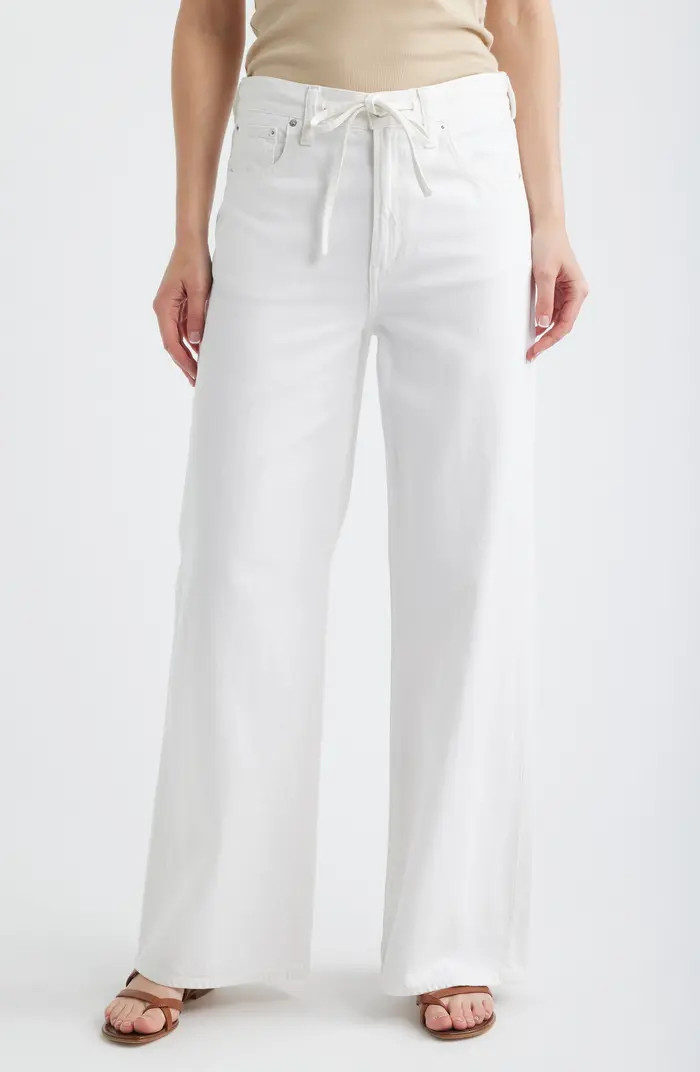 Madewell The Ultimate Wide Leg Jeans in Tile White | Nordstrom | Nordstrom