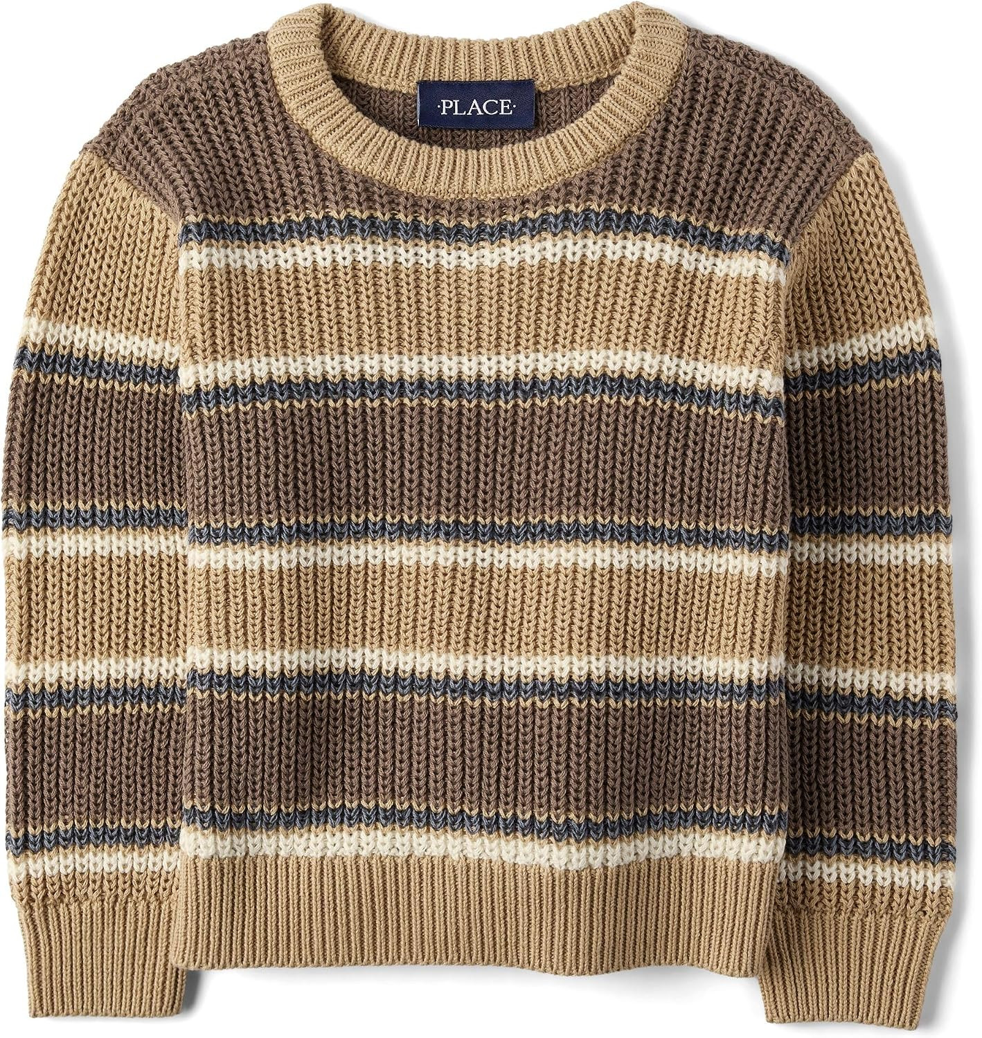 The Children's Place Baby Boys' and Toddler Long Sleeve Crew Neck Pullover Sweater | Amazon (US)