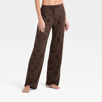 Women's Cloud Knit Pajama Pants - Auden™ Light Brown XL | Target