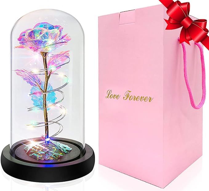 Valentines Day Gifts for Her Galaxy Rose Gifts for Women Gifts for Mom Wife Forever Rose Flowers ... | Amazon (US)