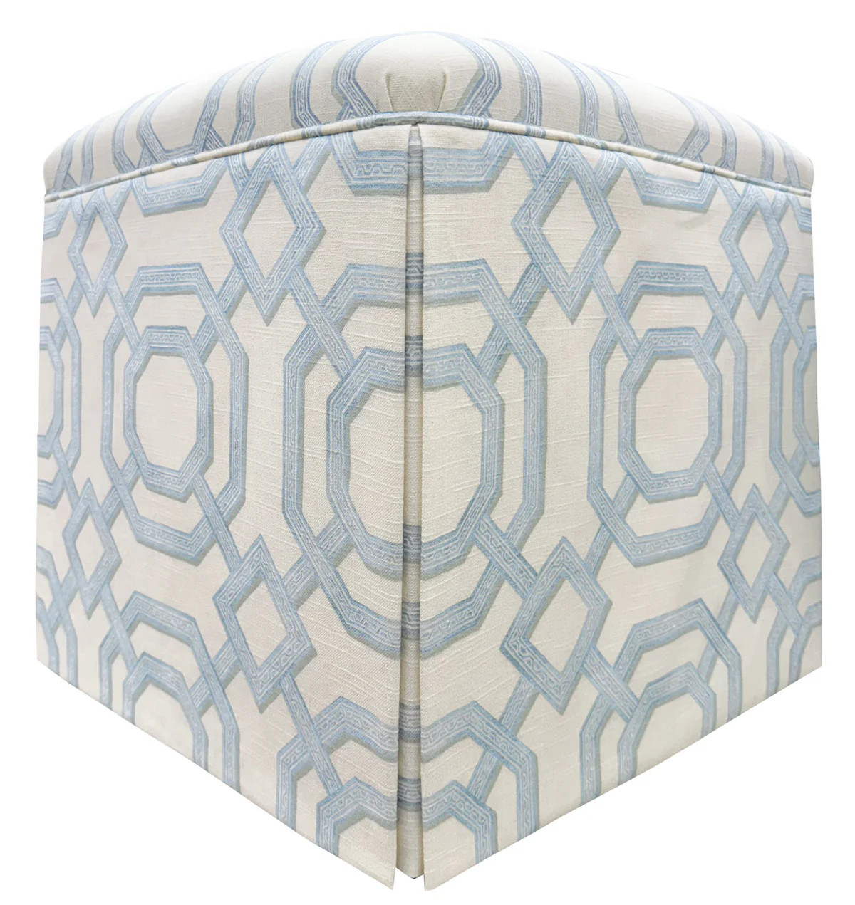 THE SKIRTED OTTOMAN :: LATTICE PRINT | LITTLE DESIGN COMPANY