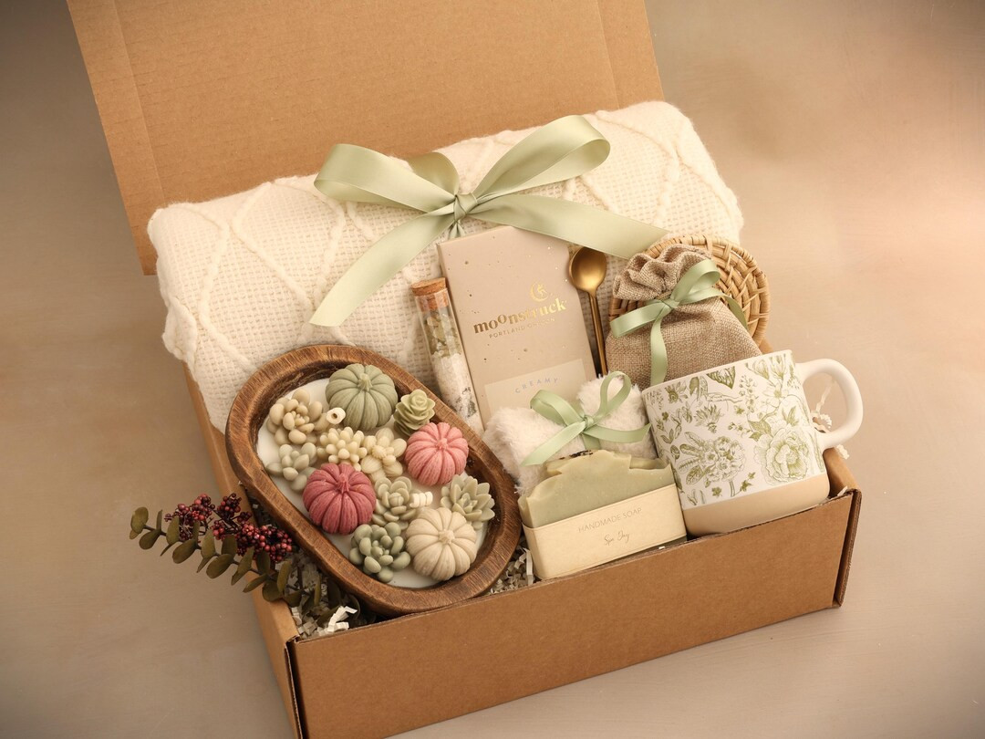 Self Care Gift Box, Sending Hugs Gift Box, Care Package for Her, Care Package Friend, Tea Gift Bo... | Etsy (US)