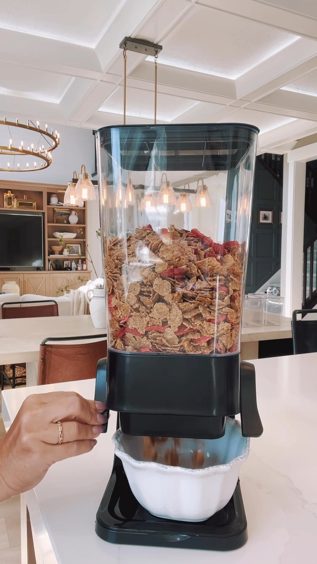 Is there anything that beats a cereal bar?! This is such a gorgeous dispenser for cereal and oatmeal or better yet, CANDY!  It’s super convenient, easy to use and It’s sealed at the top so your cereal stays fresh. 

#LTKfindsunder50 #LTKhome #LTKVideo