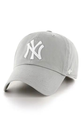 Women's '47 Clean Up Ny Yankees Baseball Cap - Grey | Nordstrom
