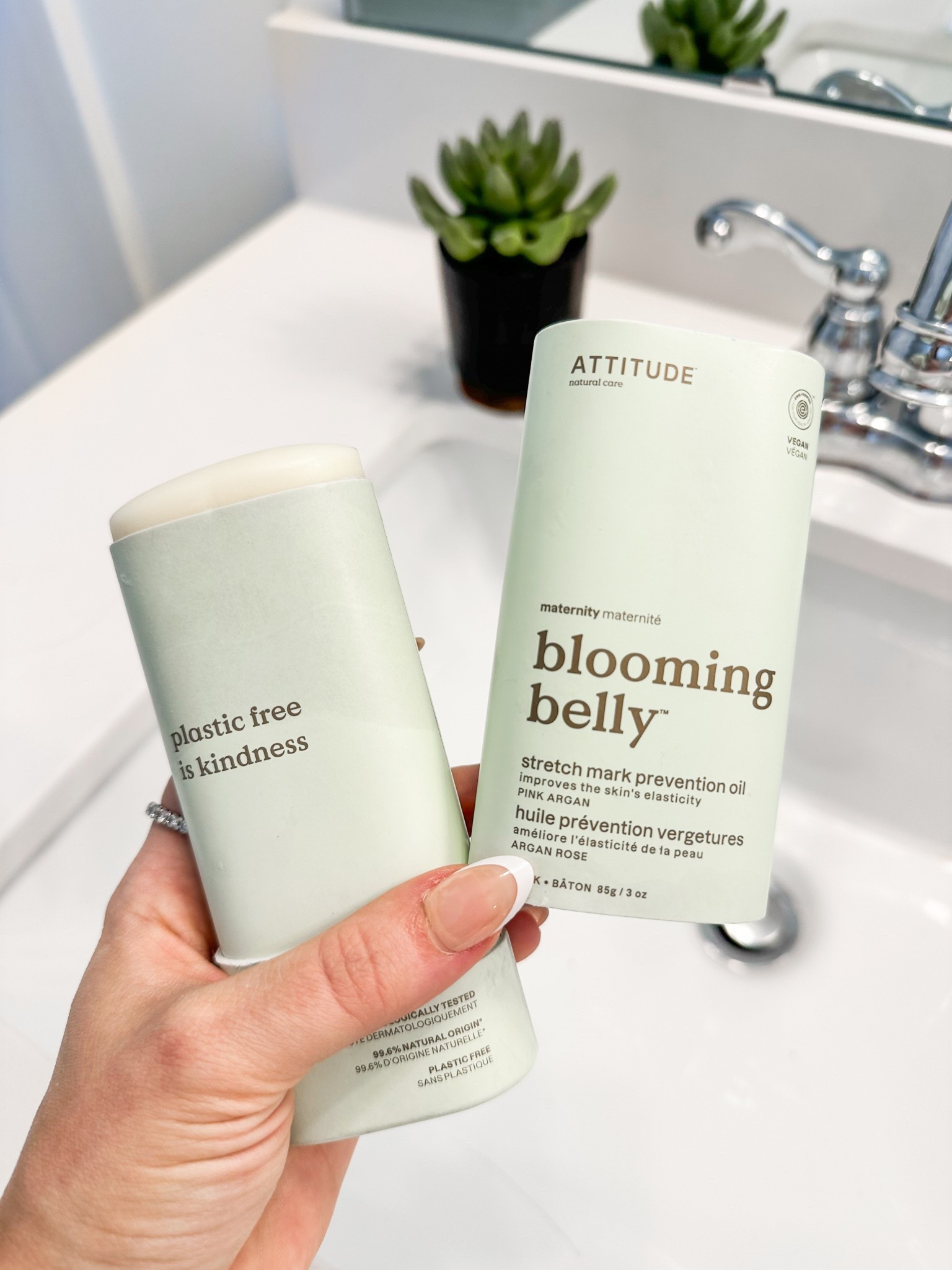Attitude blooming belly To help prevent stretch marks 

#LTKBump #LTKBaby