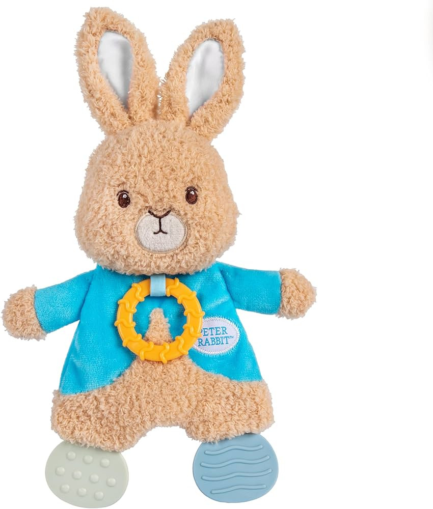 KIDS PREFERRED Beatrix Potter Peter Rabbit Flat Sensory Blanky Interactive Baby Teether Toy with ... | Amazon (US)