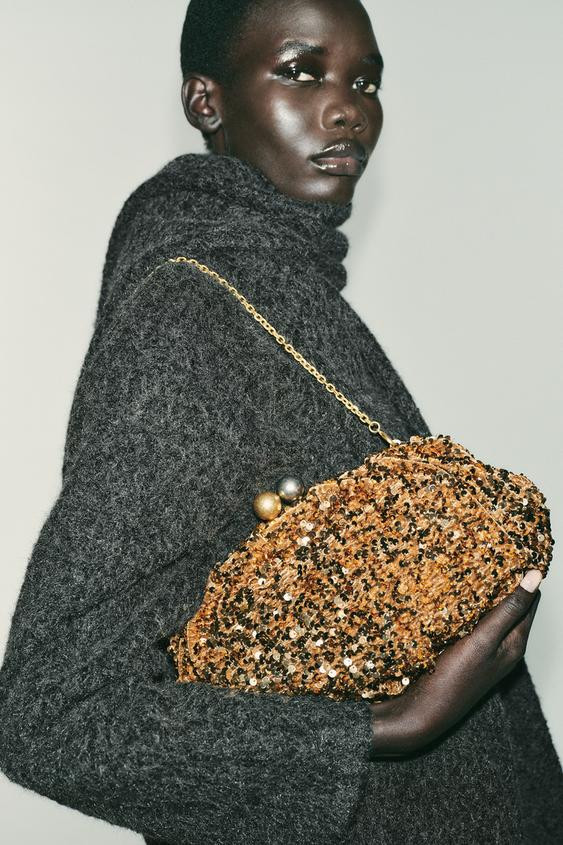 SEQUIN CLUTCH | Zara US