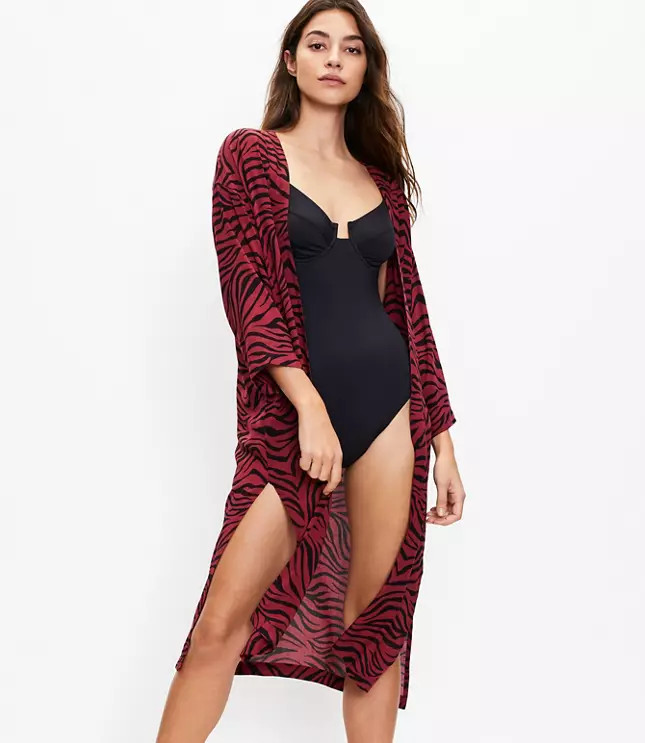 Animal Print Duster | LOFT