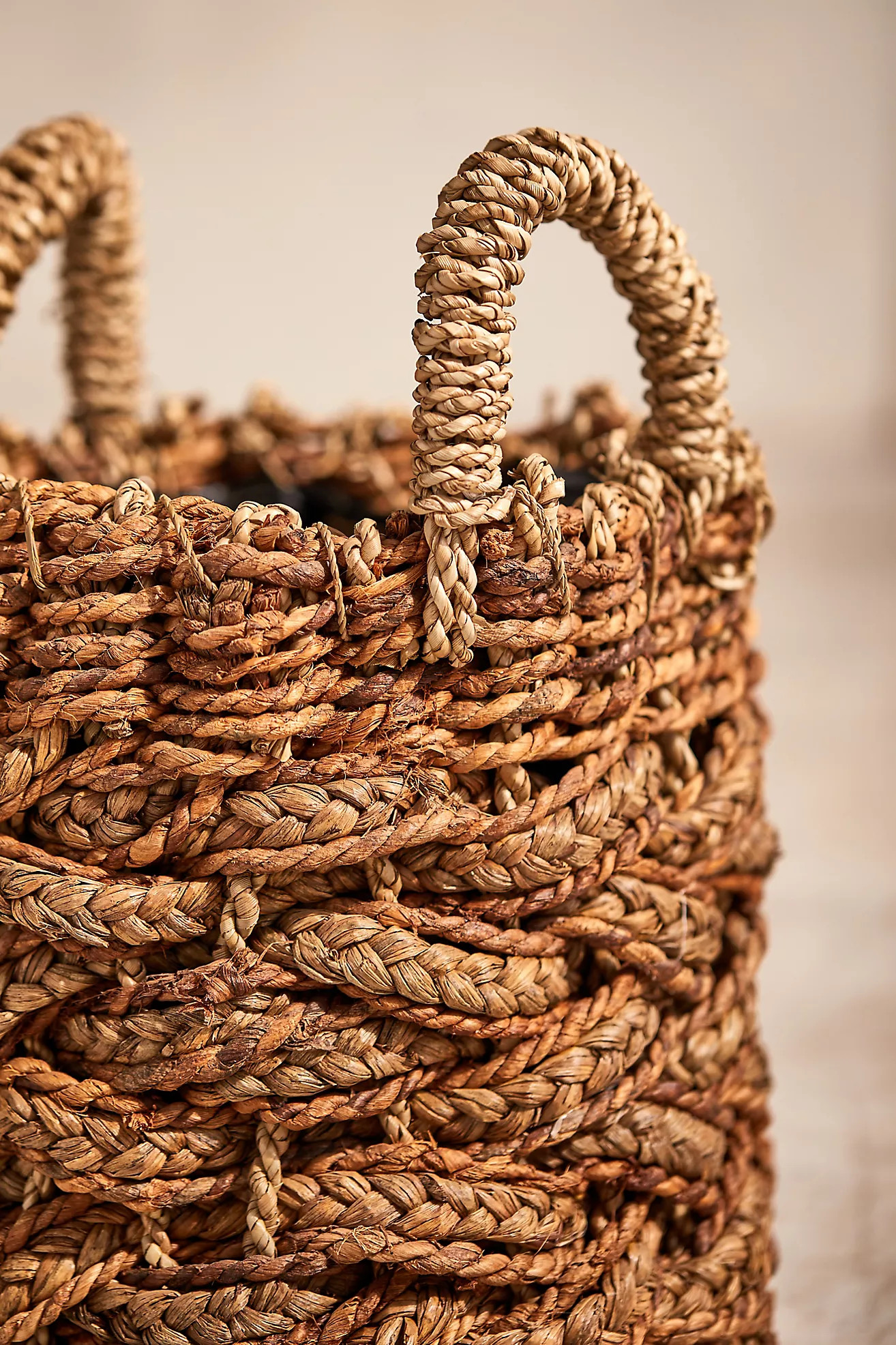 Braided Woven Handled Planter, 14" | Anthropologie (US)