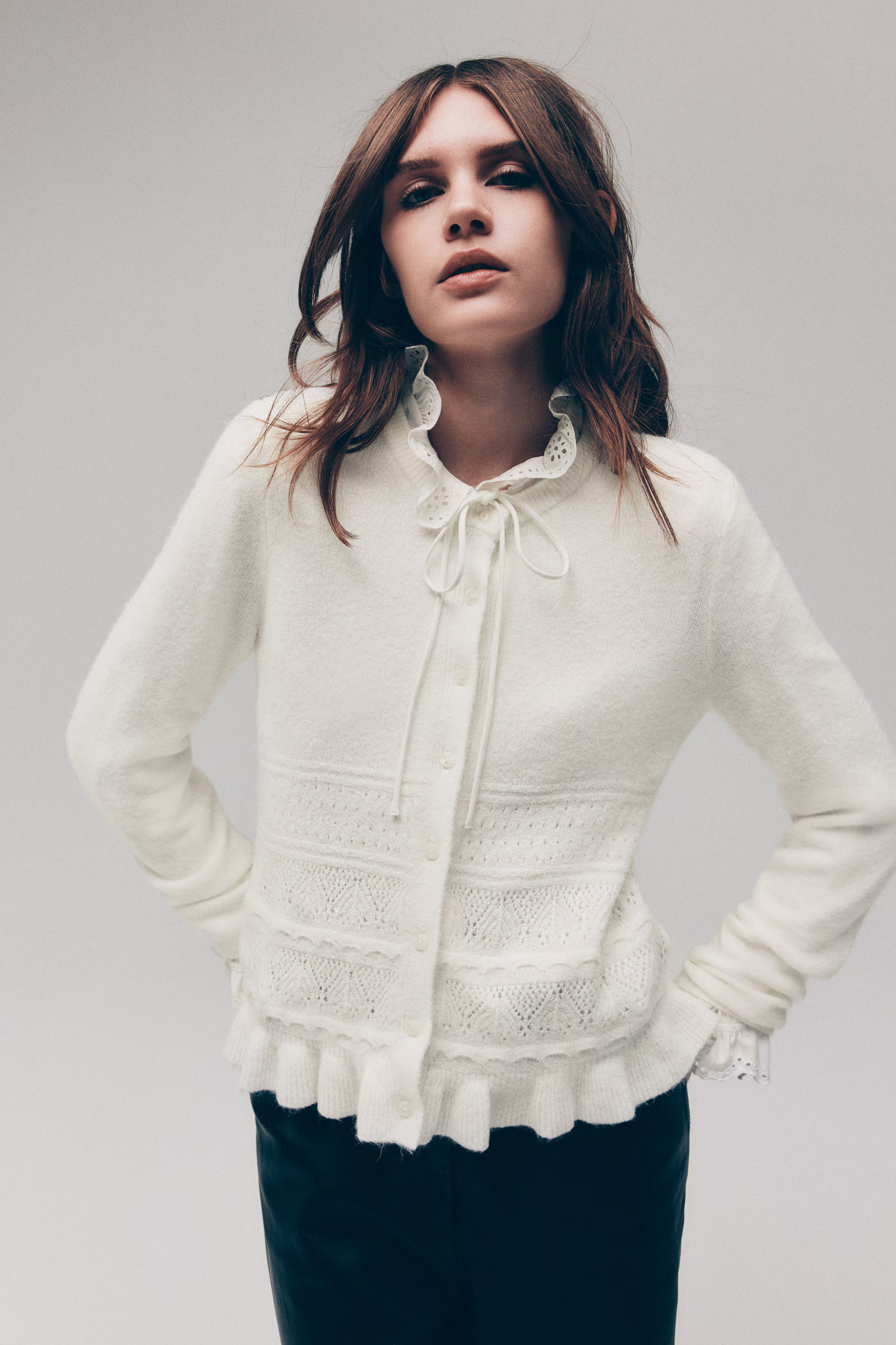 Pointelle-Knit Cardigan | H&M (US + CA)