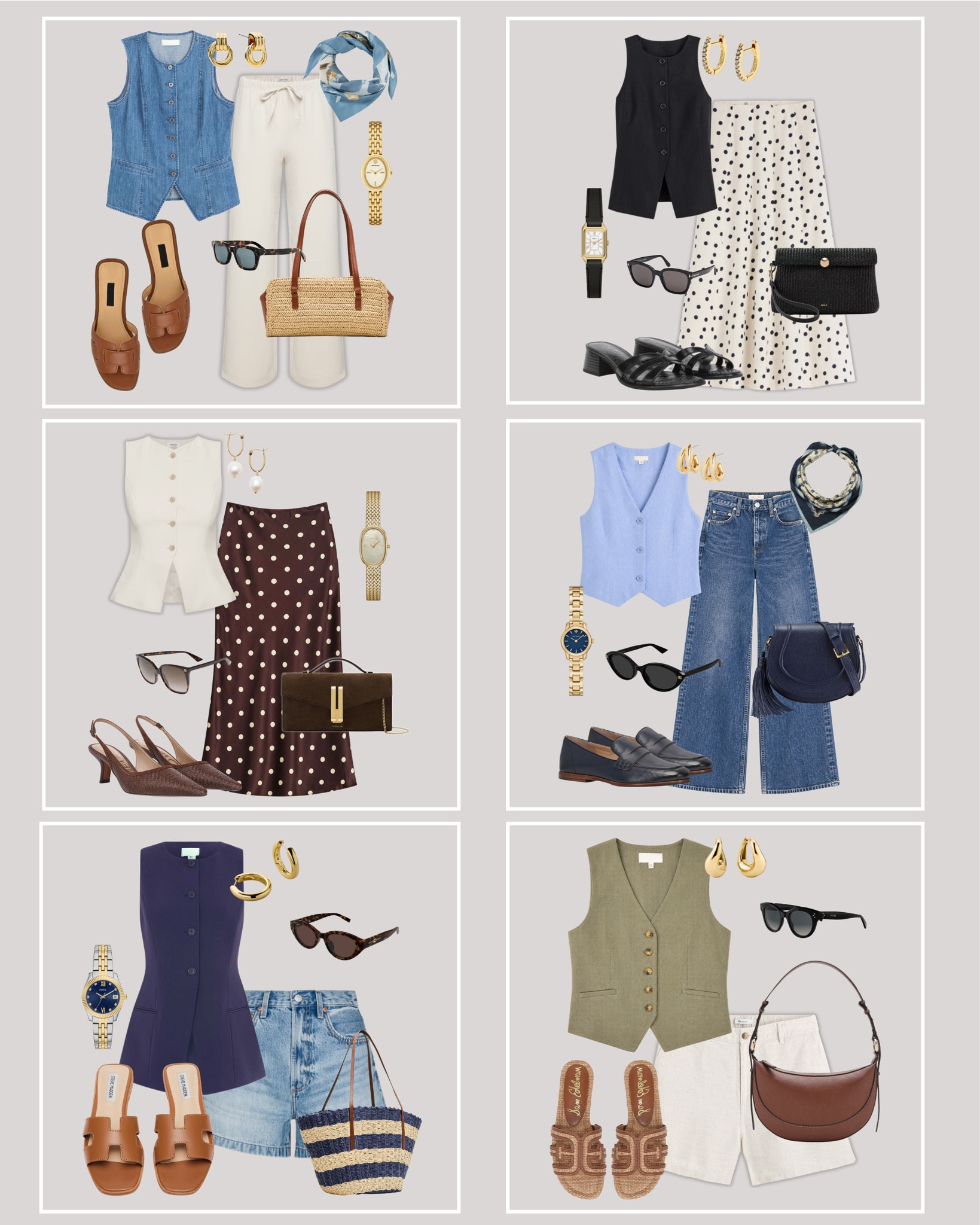 Summer Outfits with chic Waistcoats!✨The vest is the ultimate summer style hack — a structured piece that effortlessly elevates any casual bottom, from pull-on pants to shorts and denim sweatpants. It can even be paired with skirts for evening cocktails or date nights. Polished on top, relaxed on the bottom — that’s the summer vibe we’re chasing.☀️🌿

#LTKMothersDay #LTKTravel #LTKootd