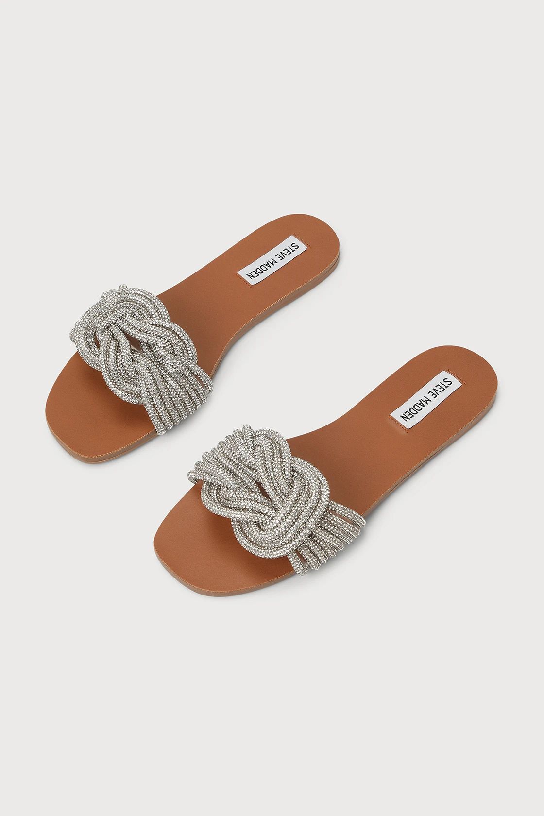 Adore Rhinestone Slide Sandals | Lulus (US)