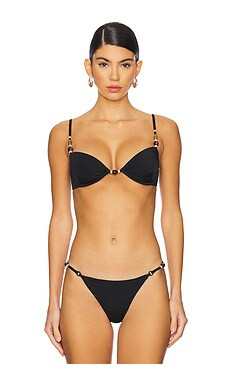 Agua Bendita x REVOLVE Sandry Dashi Bikini Top in Dashi Black from Revolve.com | Revolve Clothing (Global)