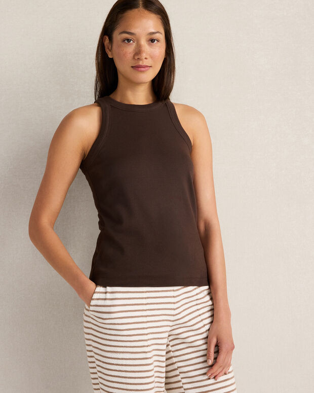 Organic Cotton Racerback Tank Top | Olive | XXL | Haven Well Within
