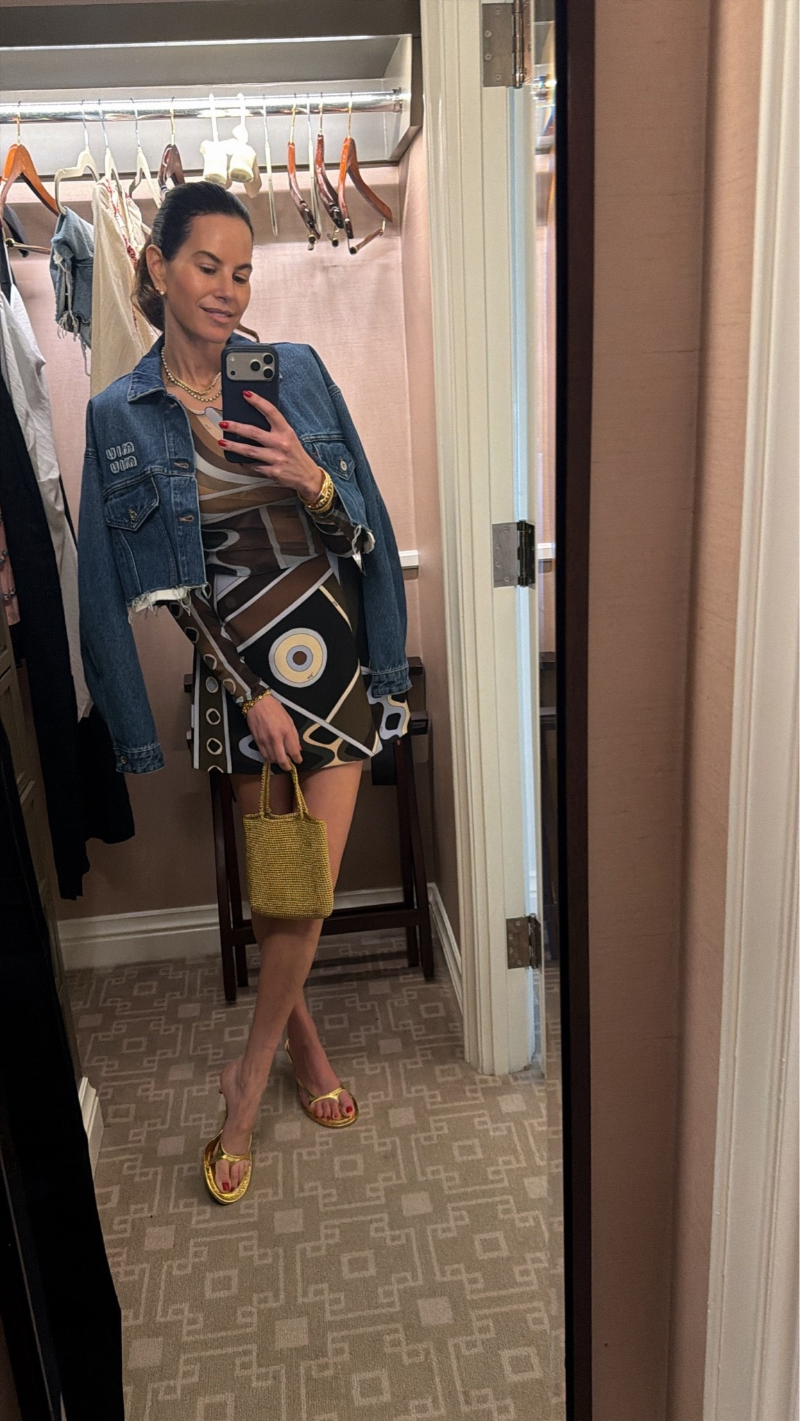 Dinner at the polo lounge with my bestie from growing up and my bestie from college! 

Top: size 40
Skirt : size 38
Jacket : size 38
Shoes : true to size

#LTKdayinmylife #LTKOver40