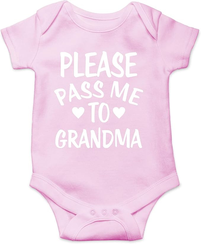 CBTwear Please Pass Me To Grandma Baby Bodysuit Funny Infant Outfit Cute Newborn Clothes Unisex R... | Amazon (US)