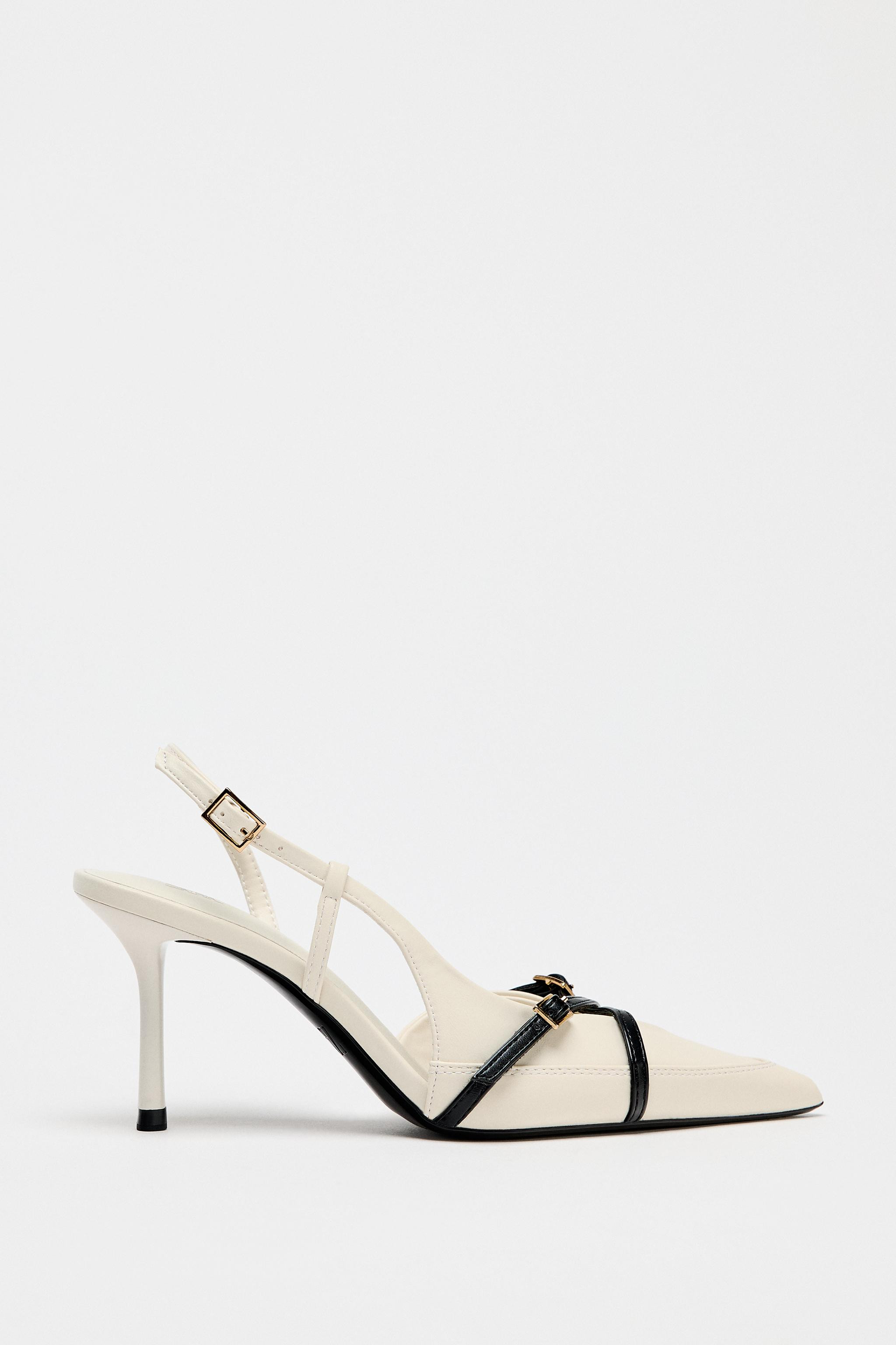 BUCKLED STRAP HEELED SHOES | Zara US