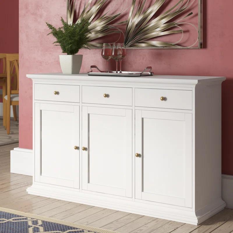 Semaj 56.57" Wide 3 Drawer Sideboard | Wayfair North America