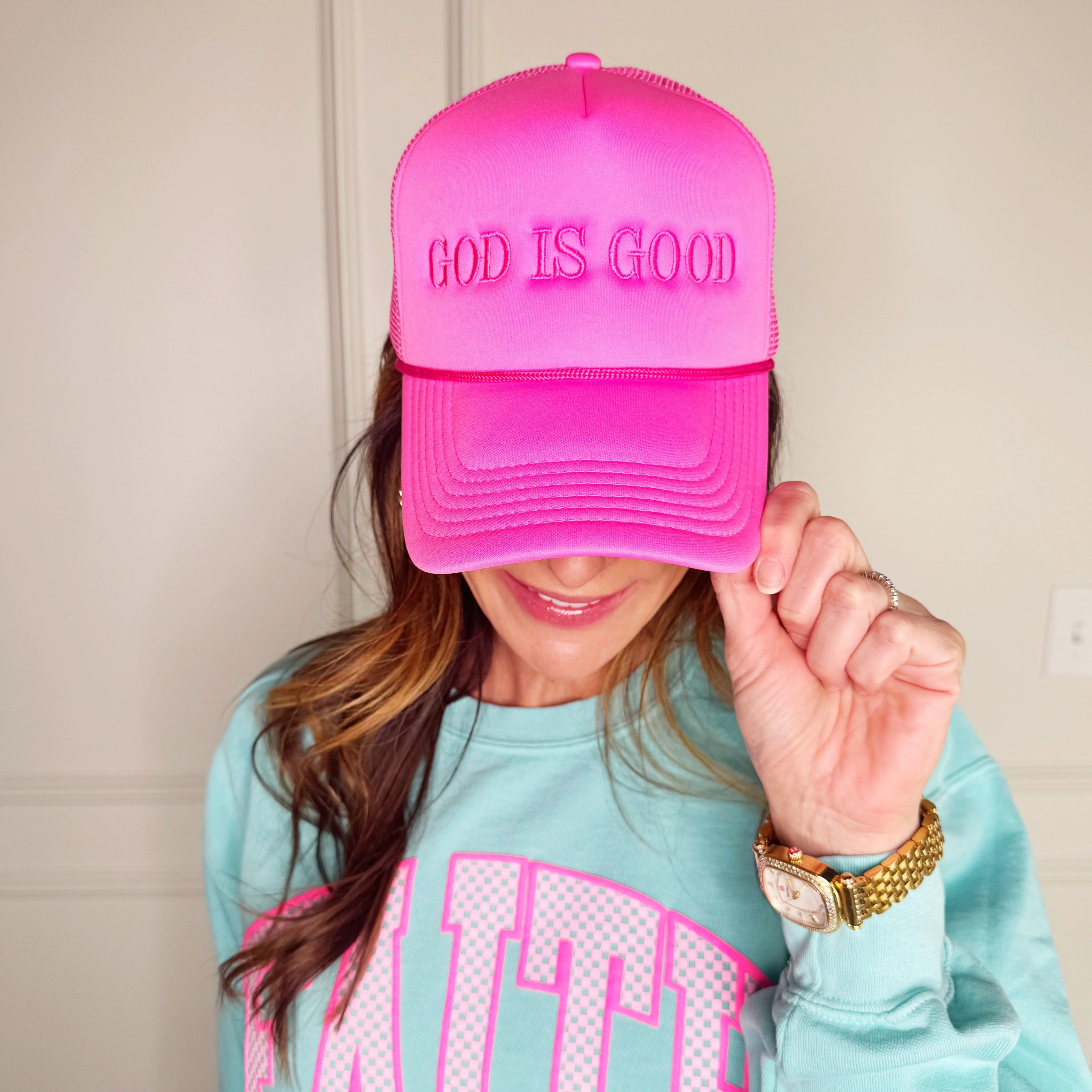 God is Good Trucker Hat | Poppy & Pine