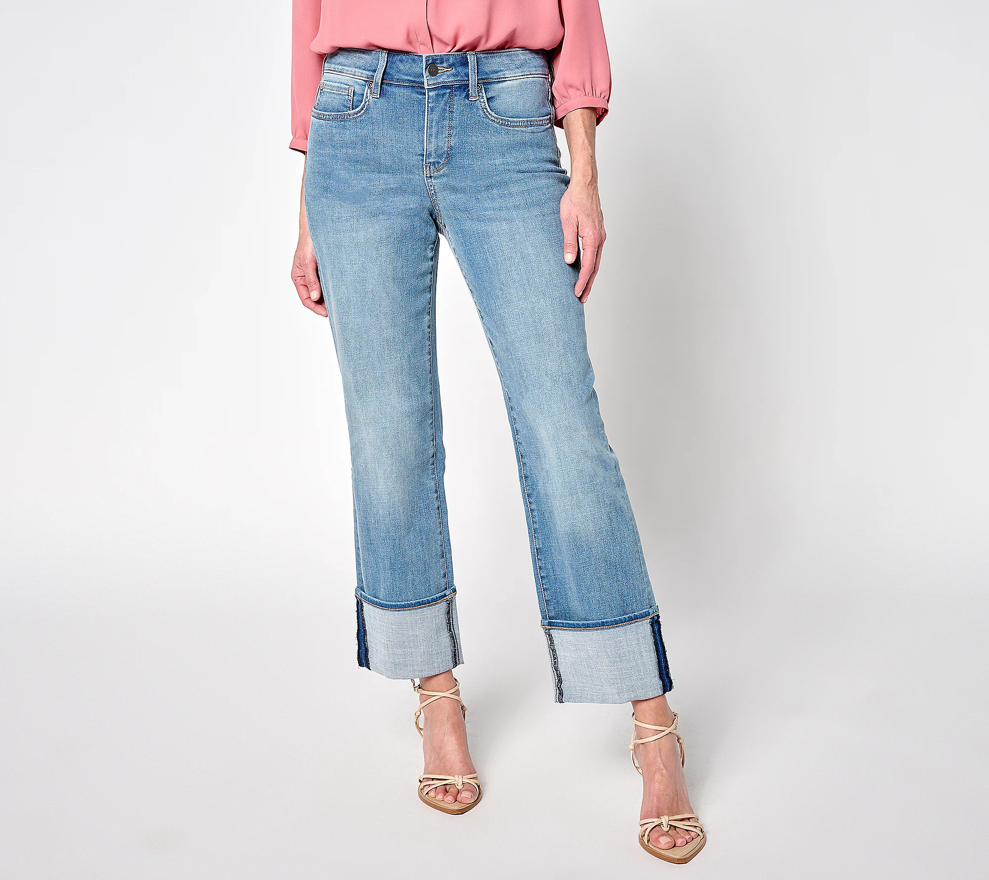 NYDJ Marilyn Straight Leg Jean with 5"" Cuff | QVC