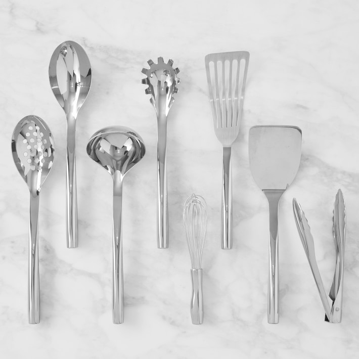 Williams Sonoma Signature Stainless-Steel Utensils, Set of 8 | Williams-Sonoma