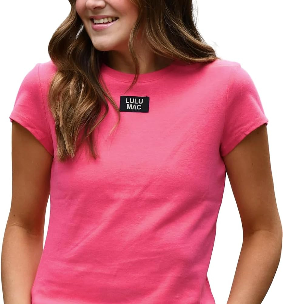 LULU MAC Solid Color Baby Doll Tee T-Shirt - Adult | Amazon (US)