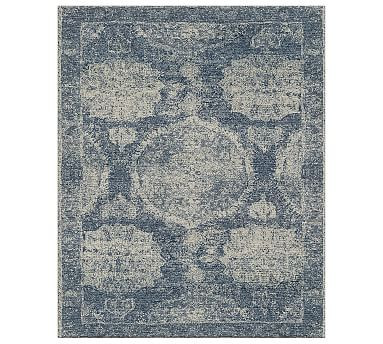 Barret Hand Loomed Rug - Indigo | Pottery Barn (US)