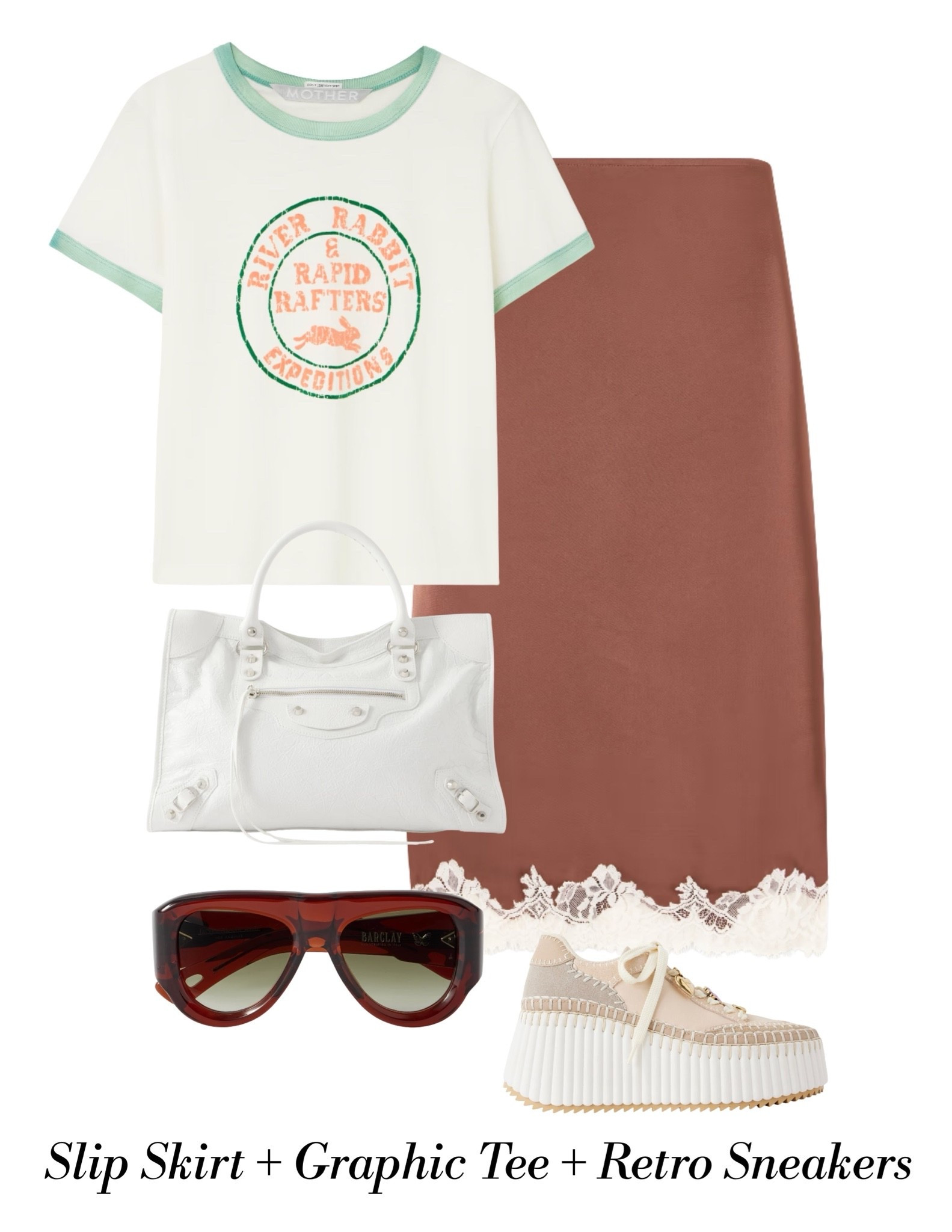 Slip Skirt + Graphic  T+ Retro Skirt 🤍

#LTKootd #LTKSeasonal #LTKTravel