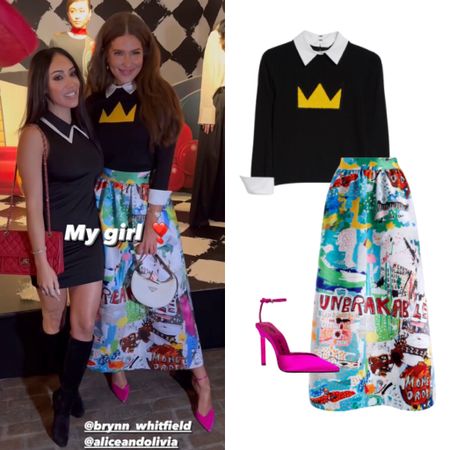 Brynn Whitfield’s Crown Sweater and Graffiti Skirt 📸= @melissagorga