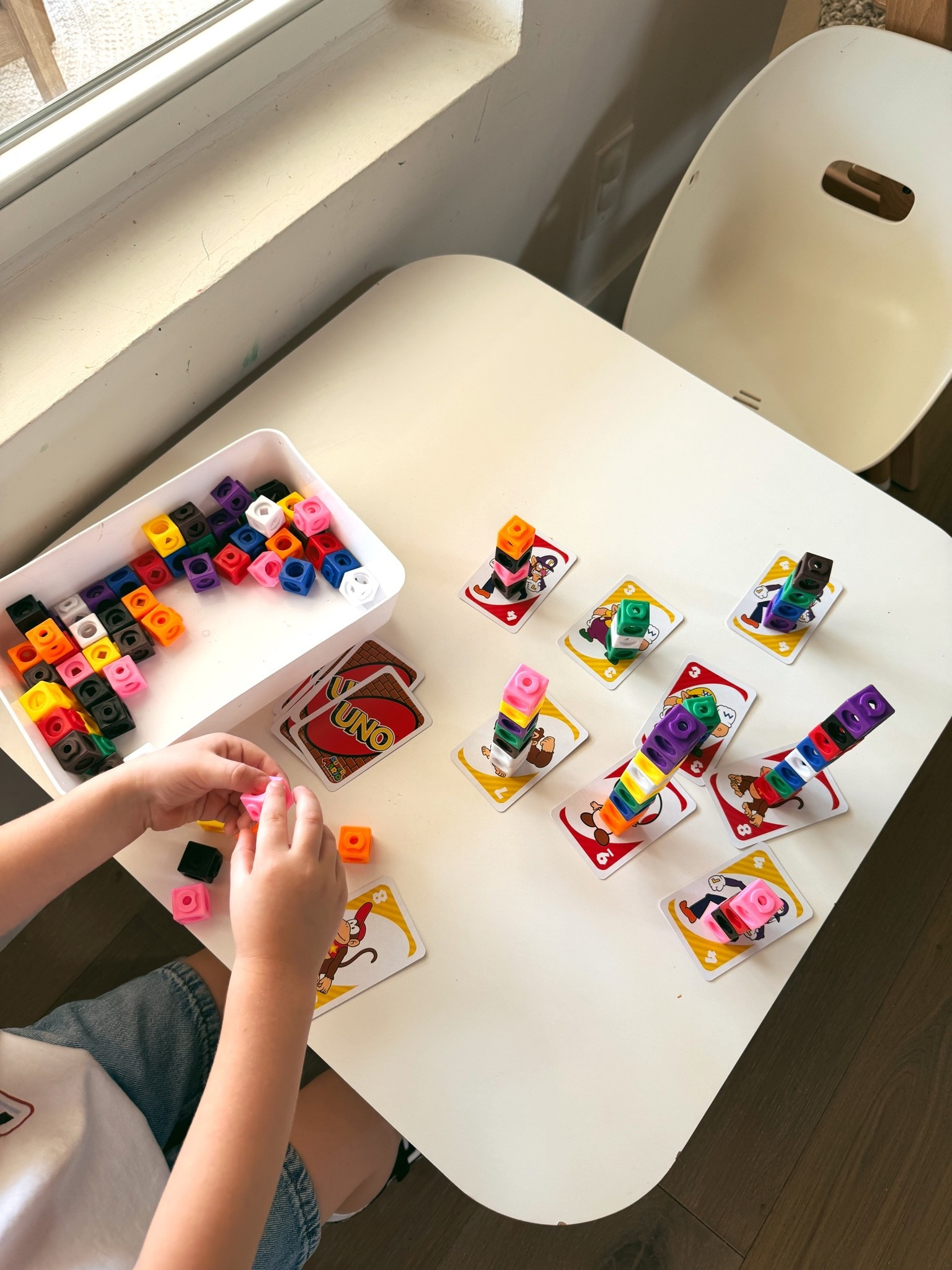 Super easy math activity! Math cubes and Mario Uno!

#LTKmomlife #LTKKids