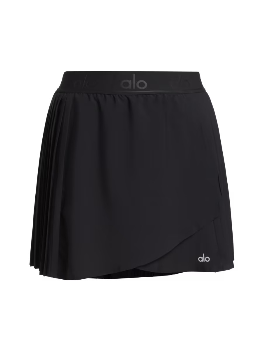 Alo Yoga Aces Wrap-Effect Tennis Skirt | Saks Fifth Avenue